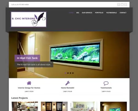 New Website for B.Chic Interiors