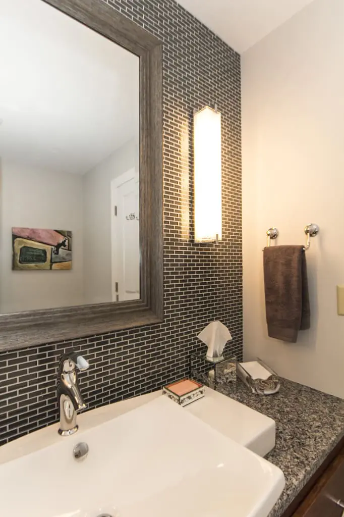 Classic Contemporary Hall Bath - Pikesville