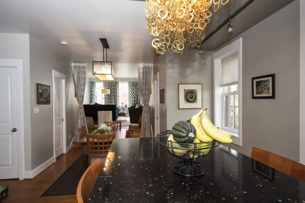 Modern Family Room -- Butcher's Hill House Tour