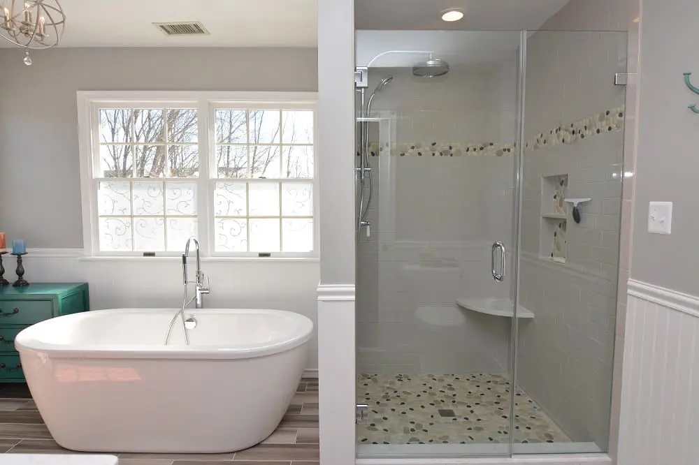Modern Cottage Master Bathroom – Ellicott City