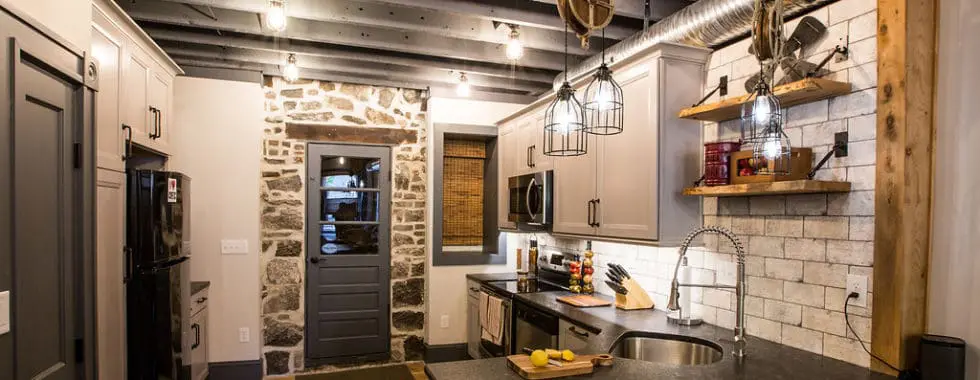 Industrial Kitchen and Great Room – Historic Ellicott City