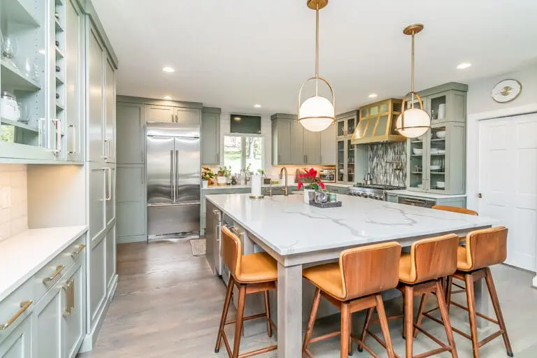 Soft Sage Green Kitchen Remodel