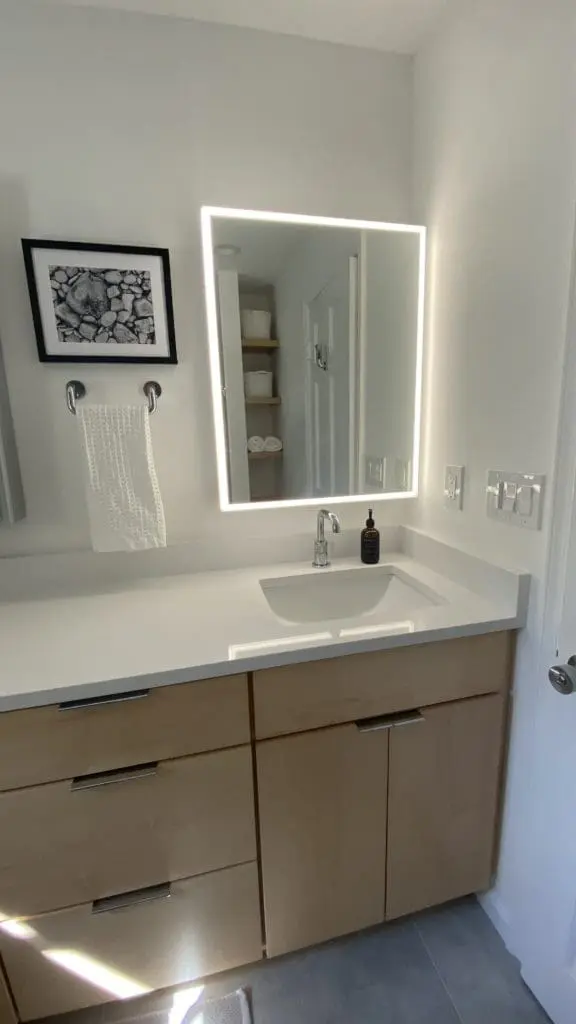 Scandi Modern Primary Bathroom – Ellicott City