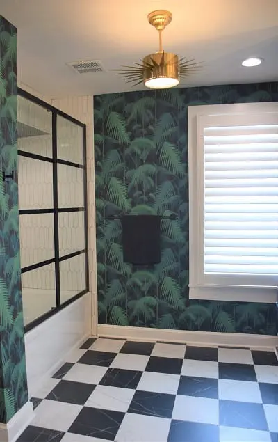 Modern Tropical Primary Bathroom – Baltimore
