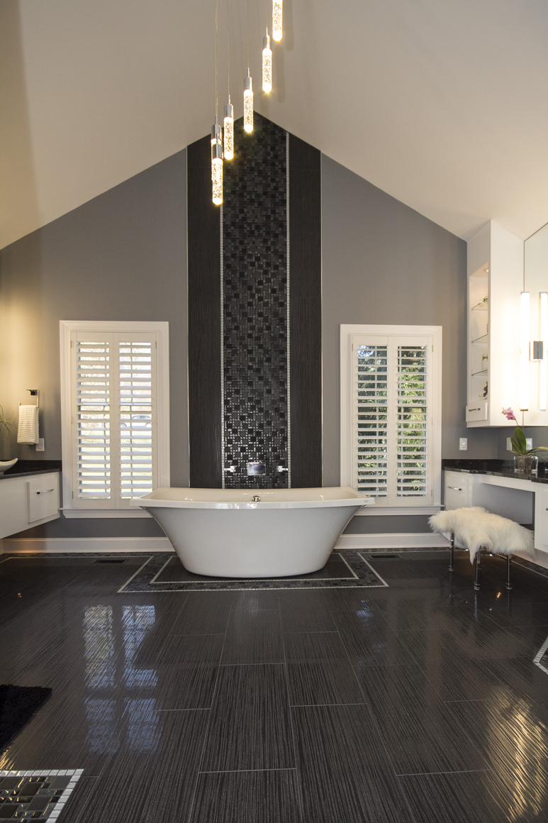 B. CHIC INTERIORS » Luxury Modern Master Bathroom in Hunt Valley