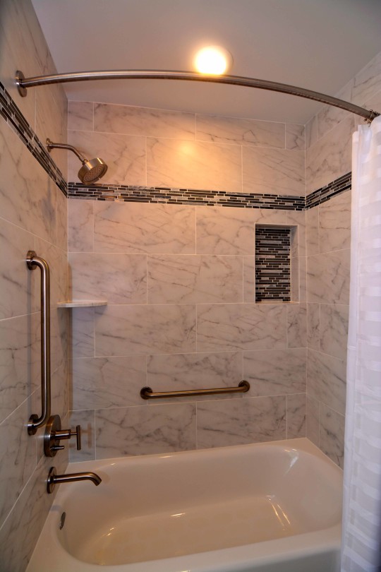 Contemporary Marble Bath - Columbia