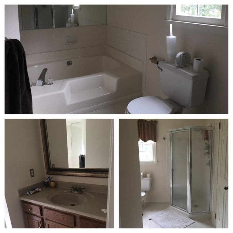 SEE HOW THIS DATED BATHROOM TRANSFORMED…