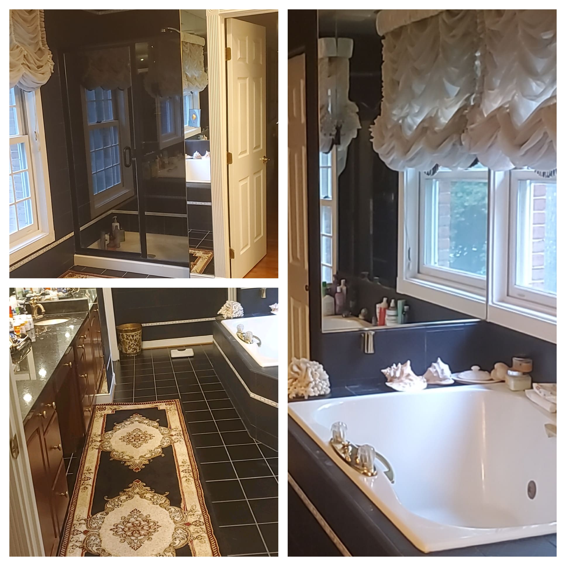 See how this dark bathroom was transformed…
