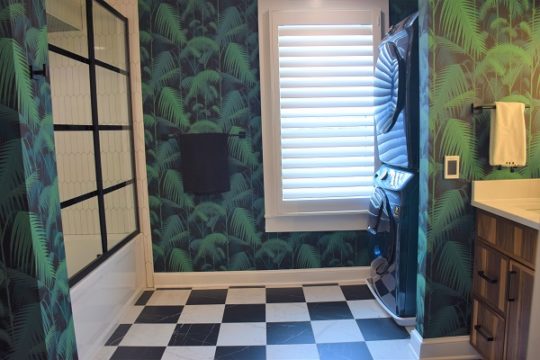 Modern Tropical Primary Bathroom - Baltimore